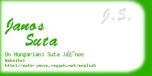 janos suta business card